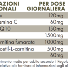 Tabella con valori nutrizionali ZREEN Carnitina & Q10