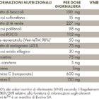 Tabella con valori nutrizionali ZREEN Multinoox