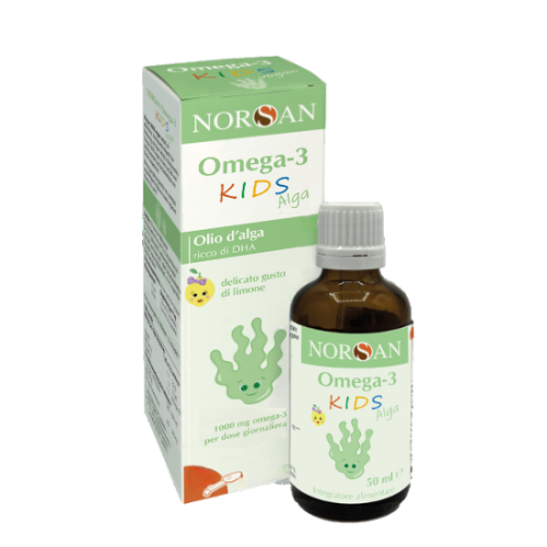 Packshot integratore Norsan Omega 3 KIDS Alga