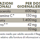 Tabella con valori nutrizionali ZREEN Ferro vegano