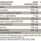 Tabella con valori nutrizionali ZREEN Fisetina Complex