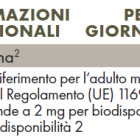 Tabella con valori nutrizionali ZREEN Melatonina