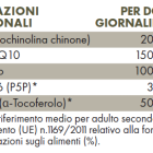 Tabella con valori nutrizionali ZREEN PQQ Aktivator