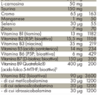 Tabella con valori nutrizionali ZREEN Mitocondrio Aktivator 44+14