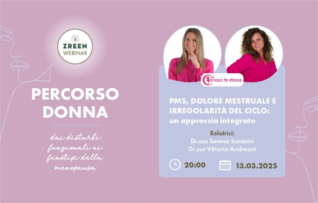 Copertina webinar: info evento e foto profilo dei relatori: Dr.ssa Vittoria Andreani e Dr.ssa Serena Saracini