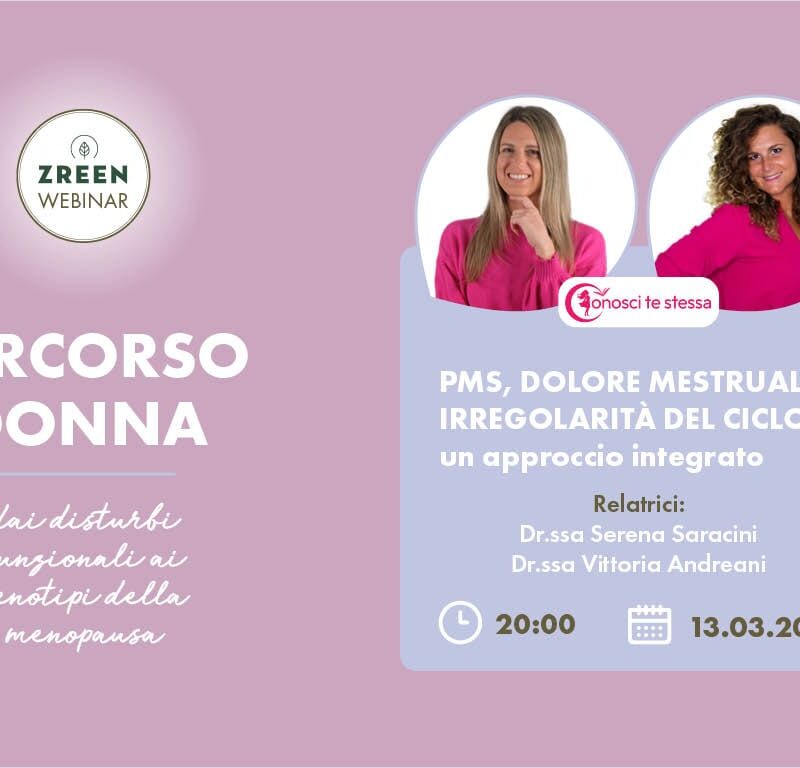 Copertina webinar: info evento e foto profilo dei relatori: Dr.ssa Vittoria Andreani e Dr.ssa Serena Saracini